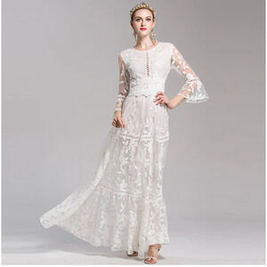 by Megyn women luxury embroidered elegant maxi dress Size XXL